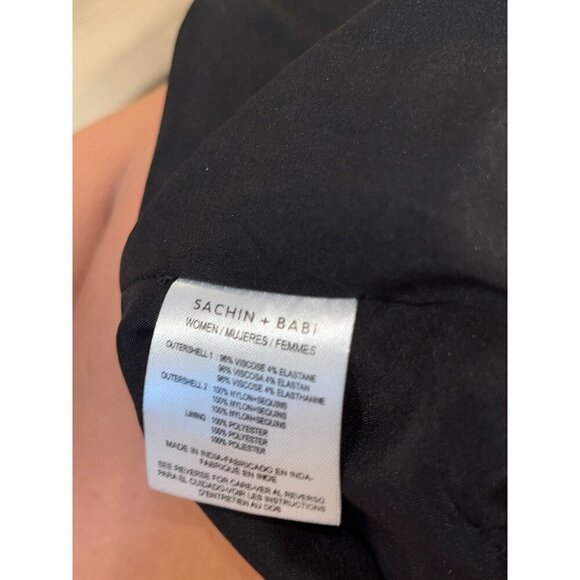 NWT Sachin + Babi Black Phillipa Jumpsuit size 0 Womens ($496) - Picture 11 of 14